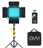 GVM-800D 40W Powerful Bi-Color & RGB Studio Photography Light with APP Control 8 Kinds of Scene Lights 3200-5600K - Imported from UK