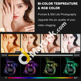 Gvm-800D 40W Powerful Bi-Color & Rgb Studio Photography Light With App Control 8 Kinds Of Scene