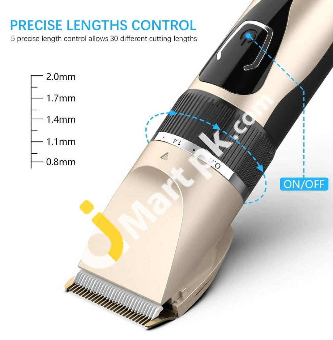 Hair Clippers For Men Professional Cordless Usb Rechargeable Led Display Beard Trimmer Cutting Kit