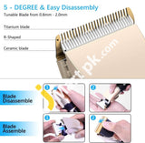 Hair Clippers For Men Professional Cordless Usb Rechargeable Led Display Beard Trimmer Cutting Kit