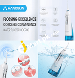 Hangsun® Professional Cordless Rechargeable Dental Water Flosser 300ml, Dental Oral Irrigator with 4 Jet Tips 3 Modes IPX7 Waterproof - Imported from UK