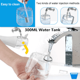 Hauea 300Ml Portable Rechargeable Dental Oral Irrigator With 5 Interchangeable Tips Ipx7 Waterproof