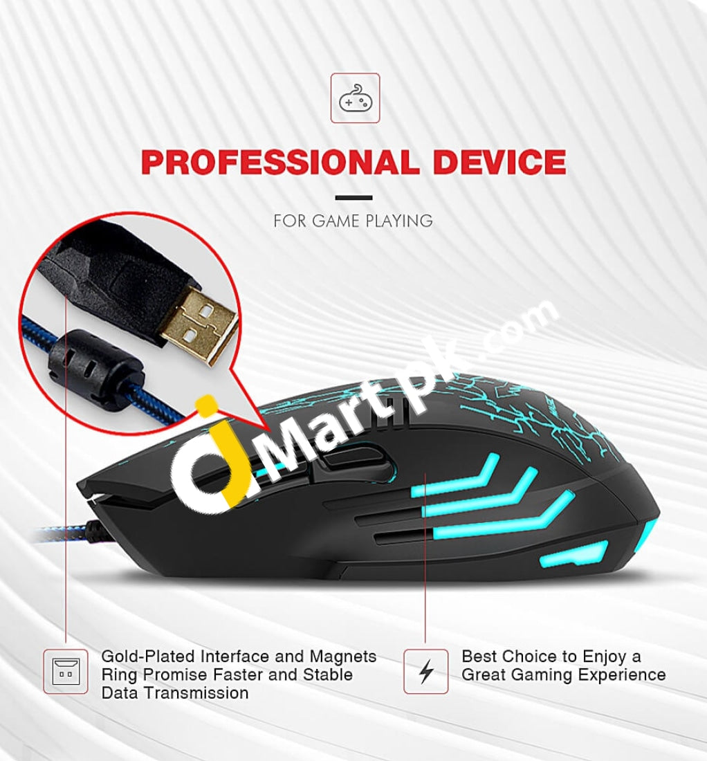 Havit Wired Usb Gaming Mouse 3200Dpi 7 Led Backlight Ergonomic - Imported From Uk