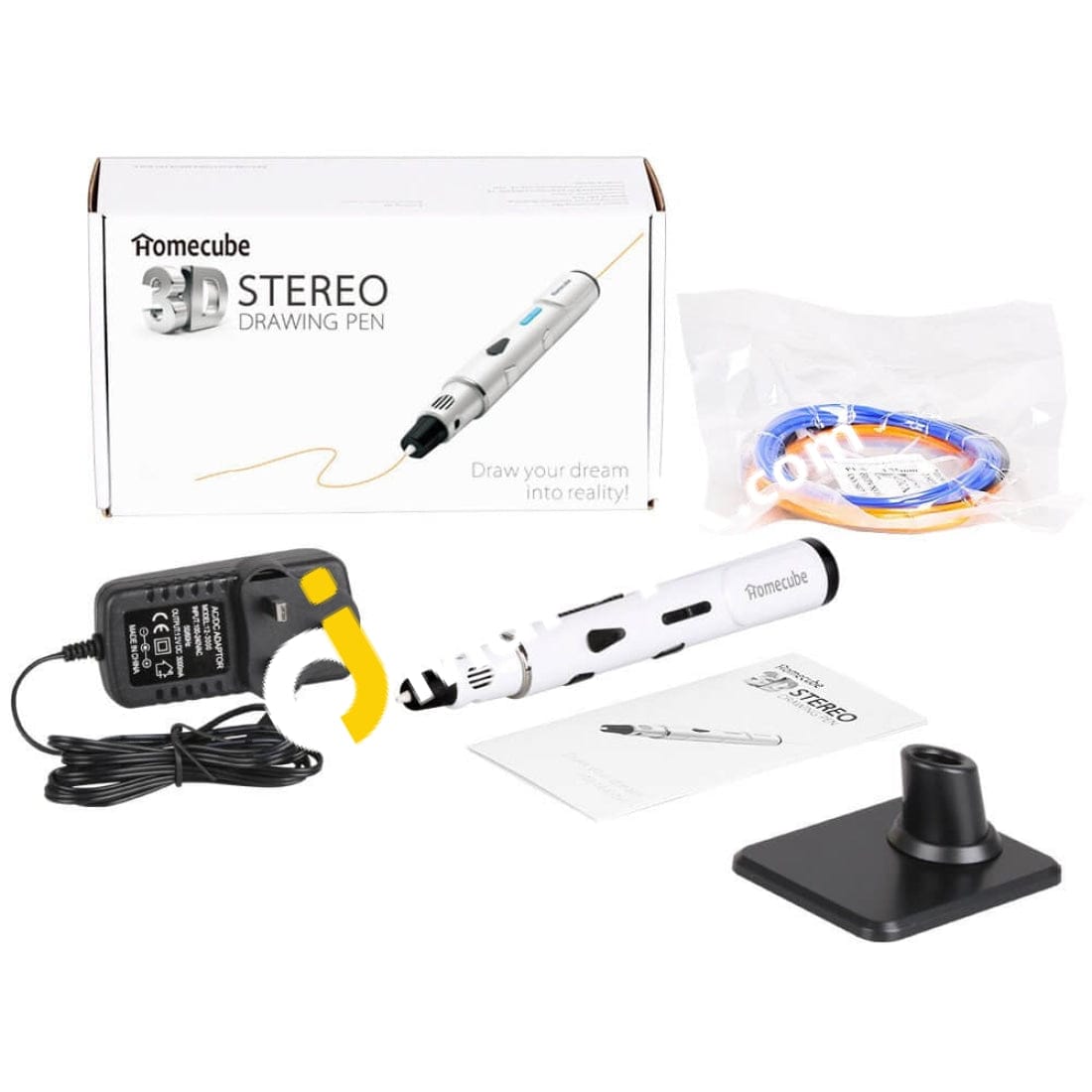 Homecube 3D Stereo Drawing Pen Intelligent Doodler Promote Childrens Brain Development With Safety