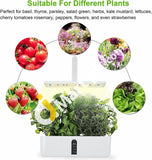 Led Hydroponics Growing System - 9 Pods Indoor Grow Kit For Herbs Plants & Vegetables Soil-Free