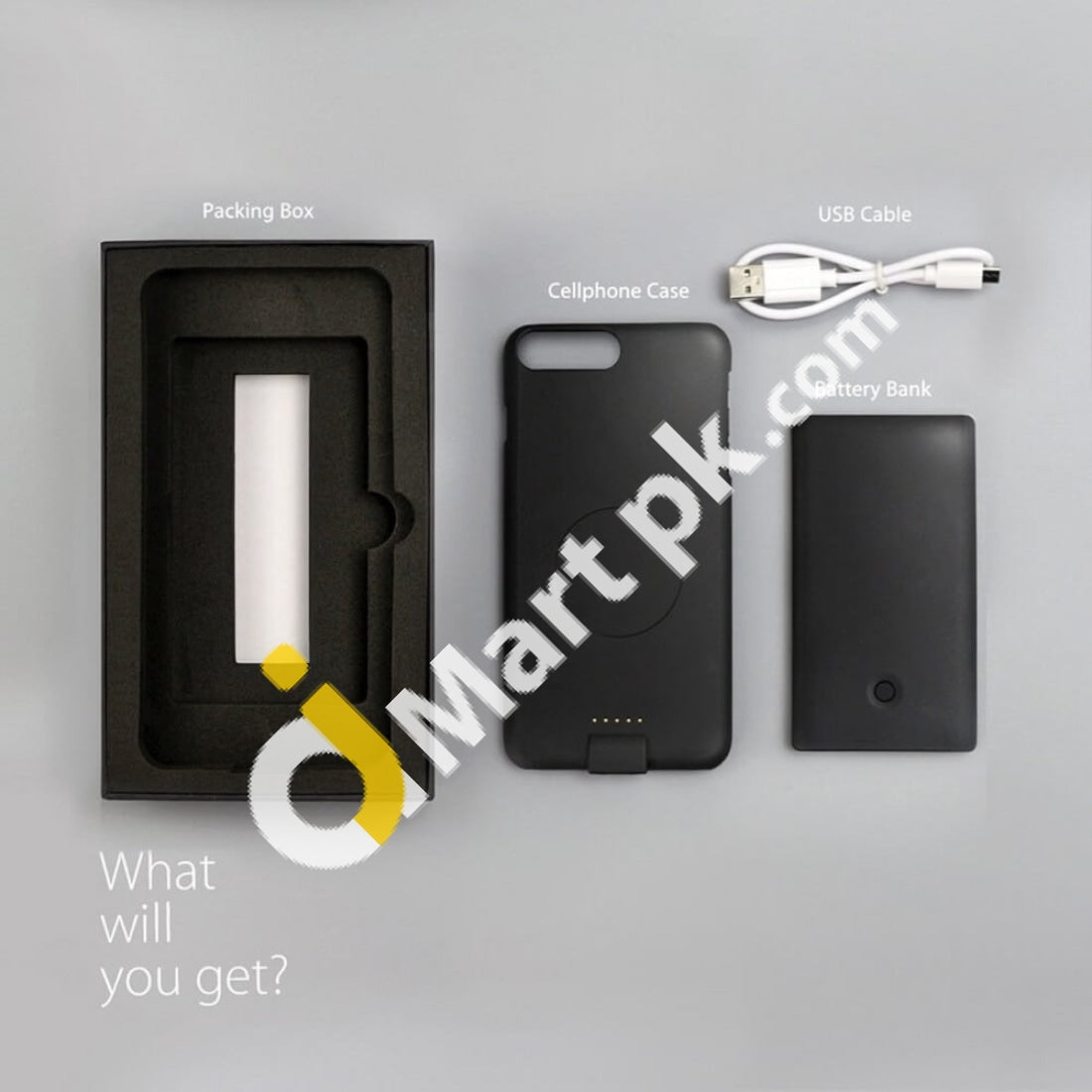 Bearshifu 4800Mah Iphone 7 Plus Detachable Battery Case Wireless Charging Extended Backup &