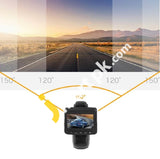 Car Dash Cam Ironpeas 1080P Dashboard Camera With Built-In Wifi G-Sensor 150° Wide-Angle Loop
