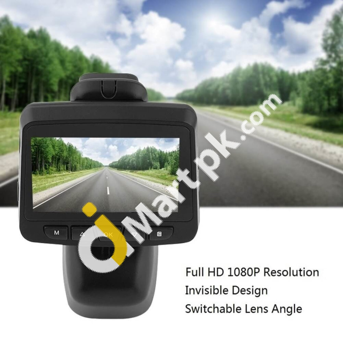 Car Dash Cam Ironpeas 1080P Dashboard Camera With Built-In Wifi G-Sensor 150° Wide-Angle Loop
