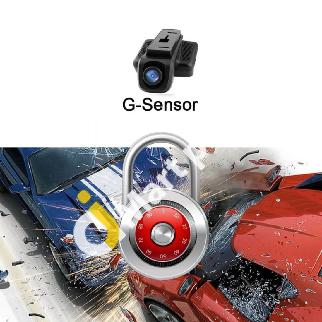 Car Dash Cam Ironpeas 1080P Dashboard Camera With Built-In Wifi G-Sensor 150° Wide-Angle Loop