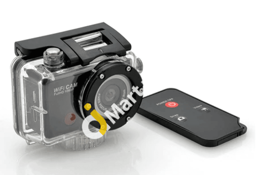 Sports Action Camera With Ir Remote 5Mp Hd 1080P Waterproof Built-In Wifi - Imported From Uk