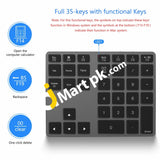 Jelly Comb Wireless Bluetooth Numeric Keypad (35 Keys) - Imported From Uk