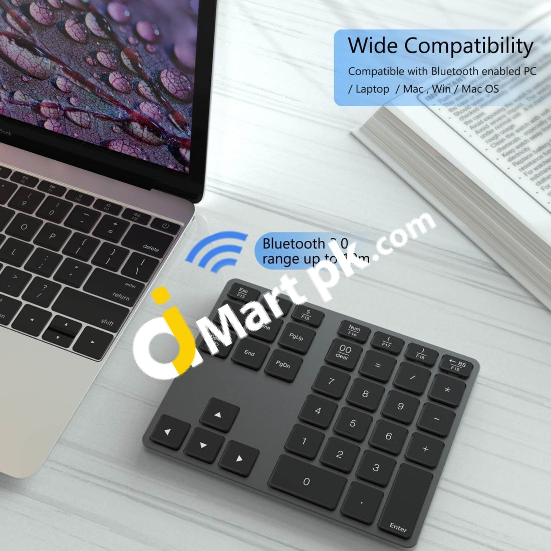 Jelly Comb Wireless Bluetooth Numeric Keypad (35 Keys) - Imported From Uk