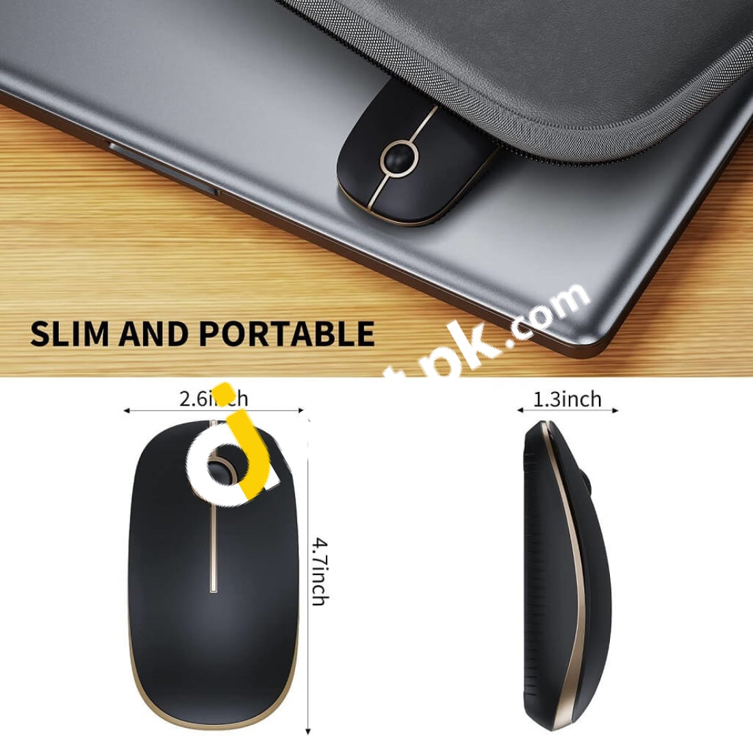 Jelly Comb Wireless Mouse 2.4G With Nano Receiver Silent & Smooth Basic Design 1600Dpi - Imported