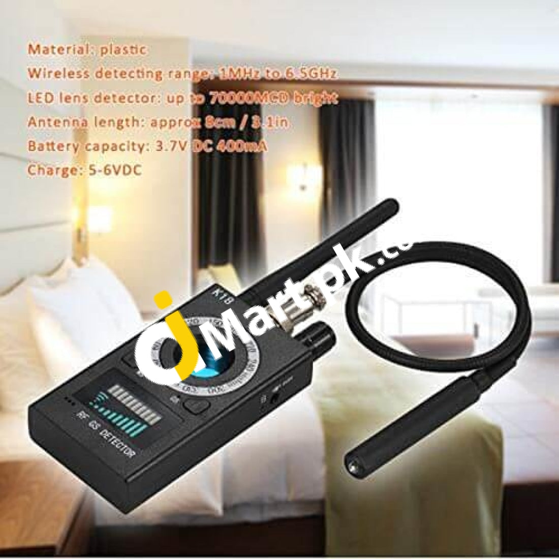 K18 Professional Gps/Anti-Spy Bug Hidden Camera Rf Detector - Imported From Uk