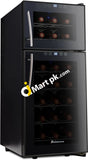Kalamera 21 Bottle Dual Zone Freestanding Thermal Wine Fridge - Imported from UK
