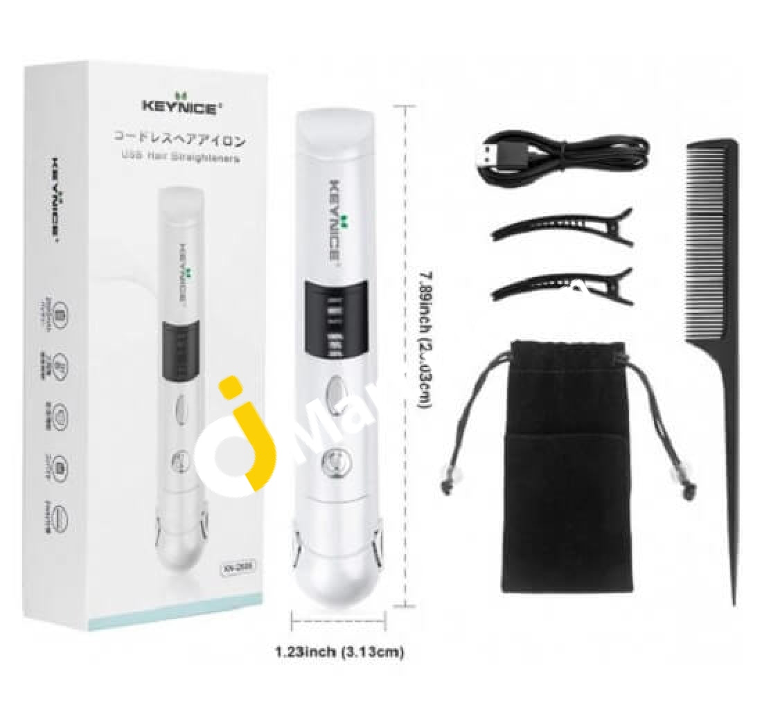 Keynice 2600Mah Cordless Rechargeable Hair Straightener With 3 Adjustable Temperature - Imported