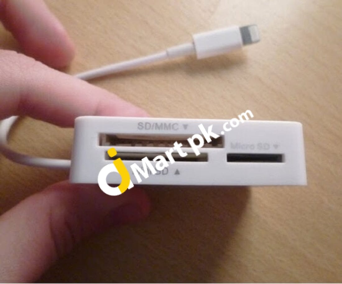 Kiwibird Ipad & Mini Card Reader/Writer Adapter 5-In-1 Lightning To Reader - Imported From Uk
