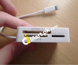 Kiwibird Ipad & Mini Card Reader/Writer Adapter 5-In-1 Lightning To Reader - Imported From Uk