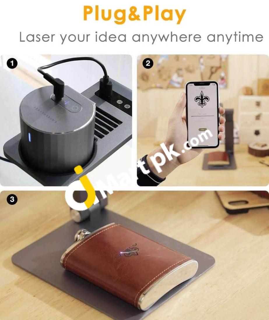 Laserpecker Pro Smart Laser Engraver Control Preview Mode Password Lock Overheat Shutdown Motion