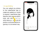 Laserpecker Pro Smart Laser Engraver Control Preview Mode Password Lock Overheat Shutdown Motion