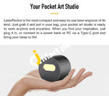 Laserpecker Pro Smart Laser Engraver Control Preview Mode Password Lock Overheat Shutdown Motion