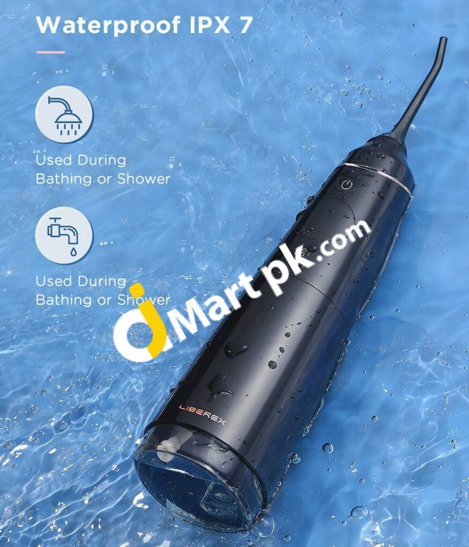 Liberex 300Ml Oral Irrigator Professional Rechargeable Dental With Oled Display 4 Modes Ipx7