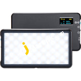 Lume Cube Panel GO On-Camera LED Lightning Kit for Professional DSLR Cameras, Intelligent LCD Display, Long Battery Life, Camera Light for Photography and Video - Imported from UK