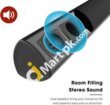 Megacra Soundbar 38-Inch 80 Watt 2.0 Channel Home Theater Bluetooth (Remote Control 3D Audio Mode 6