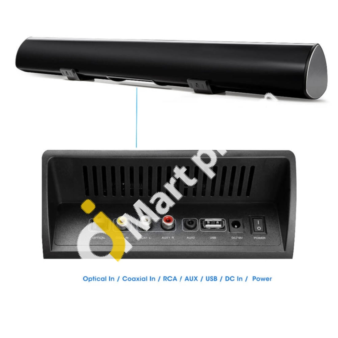 Soundbar Megacra 38 80W 2.0 Channel Bluetooth Home Theater - Imported From Uk