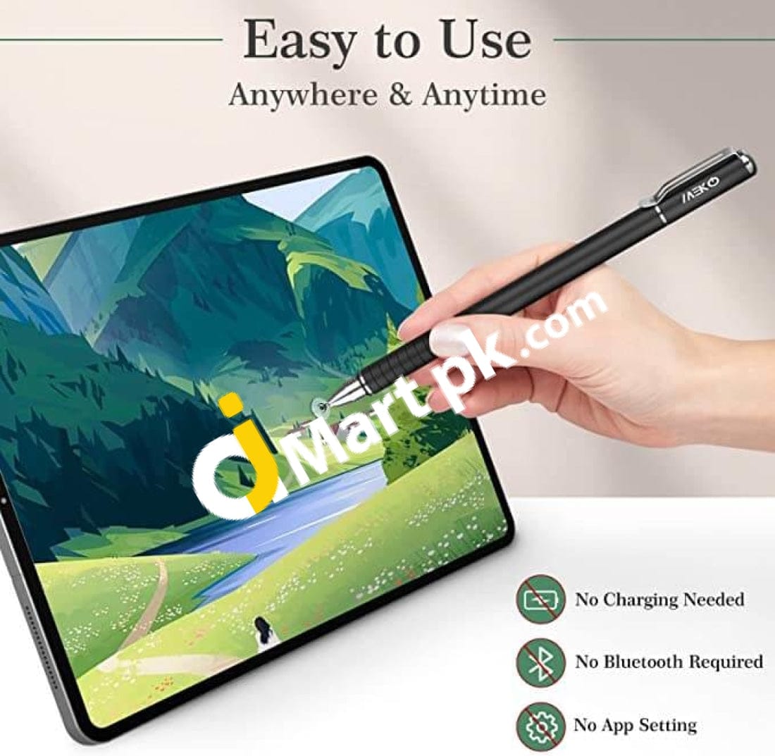 Meko Universal Stylus 2 In 1 Precision Series Disc Touch Screen Pens For Cell Phones Tablets And