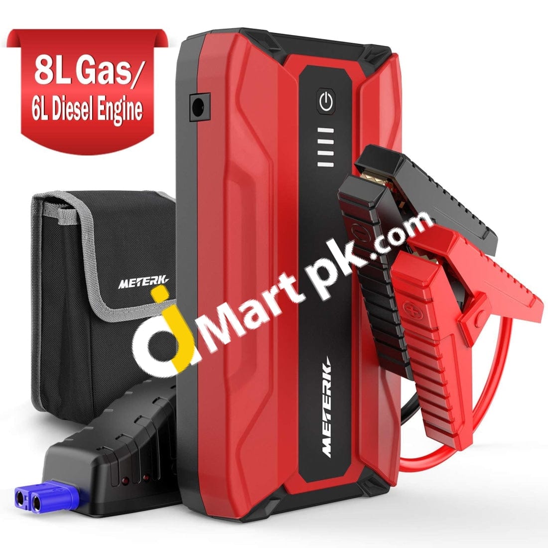 Meterk Car Jump Starter 18000Mah 1500A 12V Usb Quick Charge Auto Battery Jumper Booster With Led