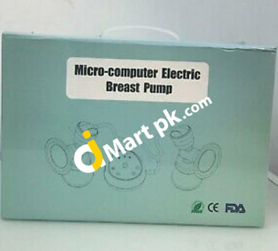 Micro-Computer Double Milk Pump With Free 2X Pads 1X Nuk Nipple Wipe Baby Medicine Cup - Imported