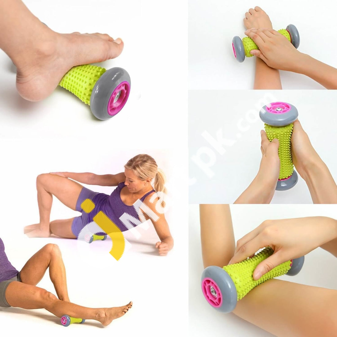 Muscle Roller Ergonomic Reflexology Massager Recovery Tool For Plantar Fasciitis Heel Pain Etc -