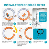 Neewer Rl-18 18 Inch Dimmable Led Ring Light With 78.7-Inch Tripod And 2X Filter Set - Imported From