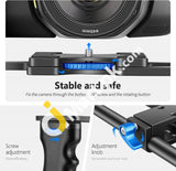 Neewer Dslr Cage C2 Video Film Kit Top Handle Dual Hand Grip Two 15Mm Rods Compatible With Canon