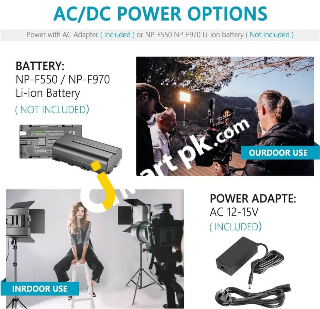 Neewer® 660 Led Dimmable Bi-Color Professional Video Photography Lighting Kit With U-Bracket