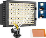 Neewer® OE-160 LED Super Bright Video Light compatible with Canon, Nikon, Pentax, Panasonic, Sony, Samsung and Olympus Digital SLR Cameras - Imported from UK
