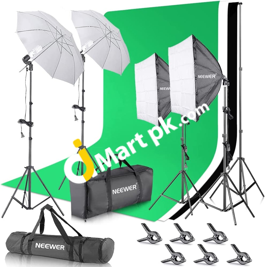 Neewer® Photography Backdrop Lighting Kit - 8.5X10Ft 800W 5500K Softbox Background Support System