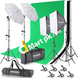 Neewer® Photography Backdrop Lighting Kit - 8.5X10Ft 800W 5500K Softbox Background Support System