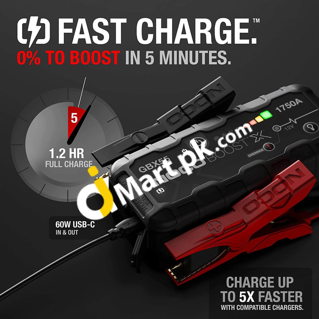 Jump Starter Noco Boost X Gbx55 1750A 12V Ultrasafe Portable Lithium Car Battery Booster Pack -