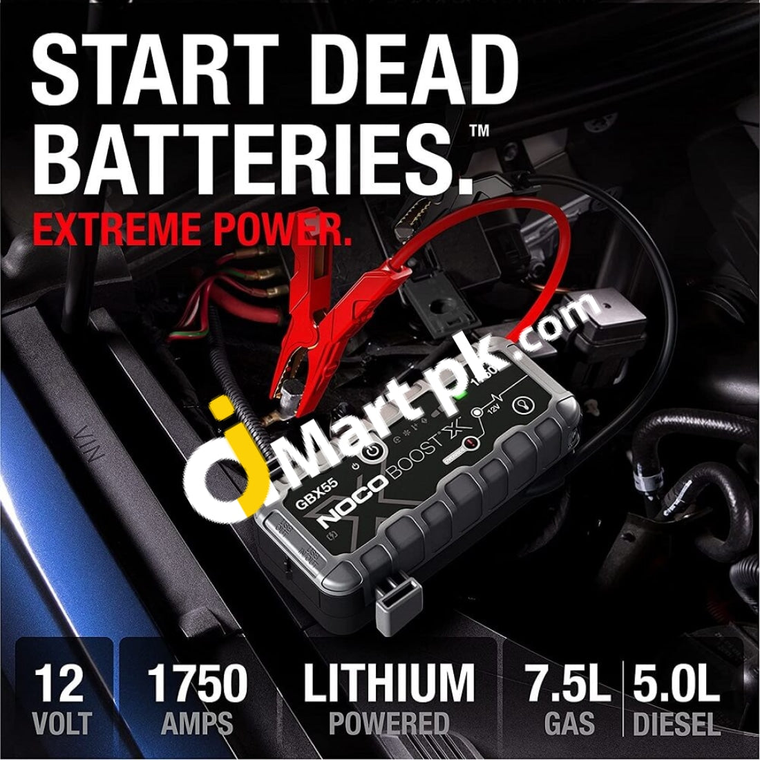 Jump Starter Noco Boost X Gbx55 1750A 12V Ultrasafe Portable Lithium Car Battery Booster Pack -