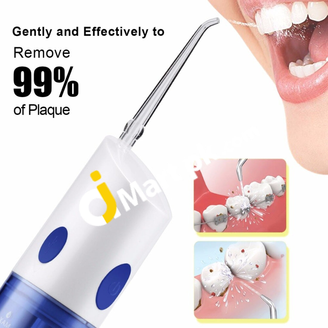Ovonni Dental Water Flosser Rechargeable Oral Irrigator Ipx7 Waterproof 140Ml - Imported From Uk