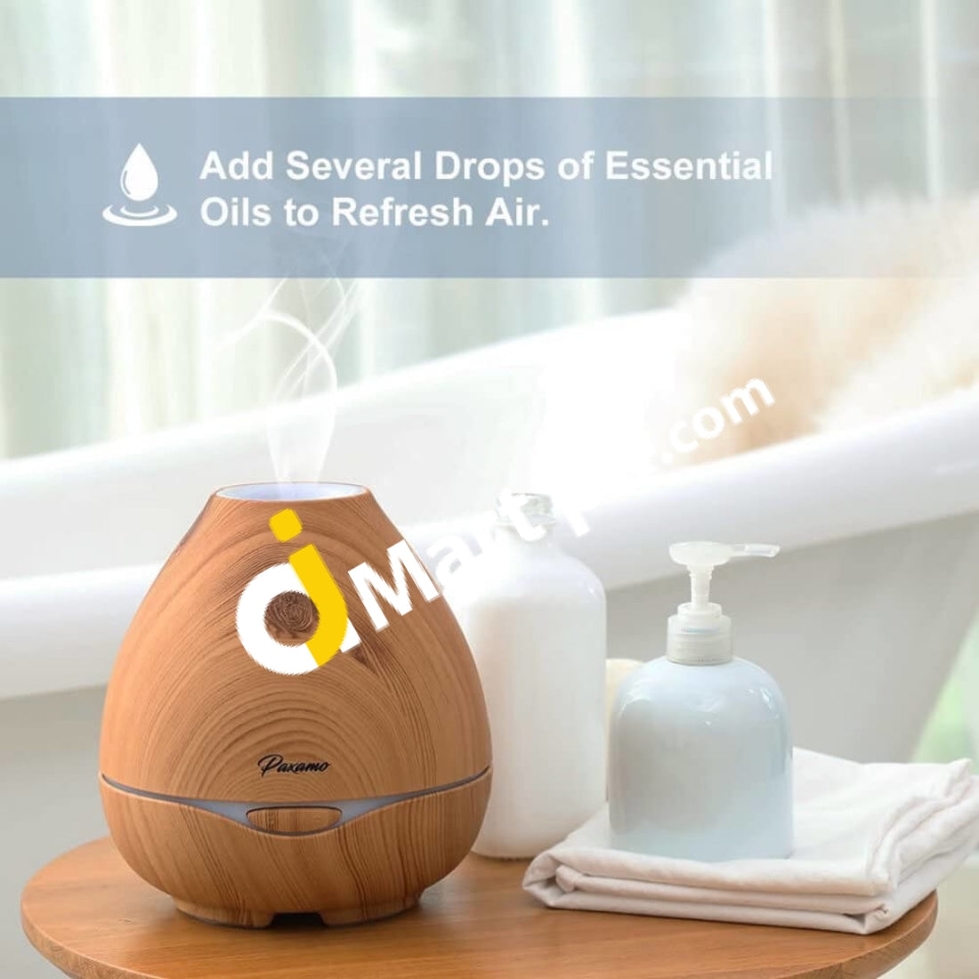 Paxamo Ultrasonic Essential Oil Aroma Diffuser Air Humidifier 300Ml - Imported From Uk