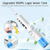 Water Flosser Pecham Rechargeable Oral Irrigator With 360Ml Tank 4 Modes & Jet Tips Ipx7 Waterproof