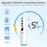 Water Flosser Pecham Rechargeable Oral Irrigator With 360Ml Tank 4 Modes & Jet Tips Ipx7 Waterproof