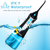 Water Flosser Pecham 300Ml Portable Ipx7 Waterproof Oral Irrigator With 3 Modes 4 Jet Tips & Tongue
