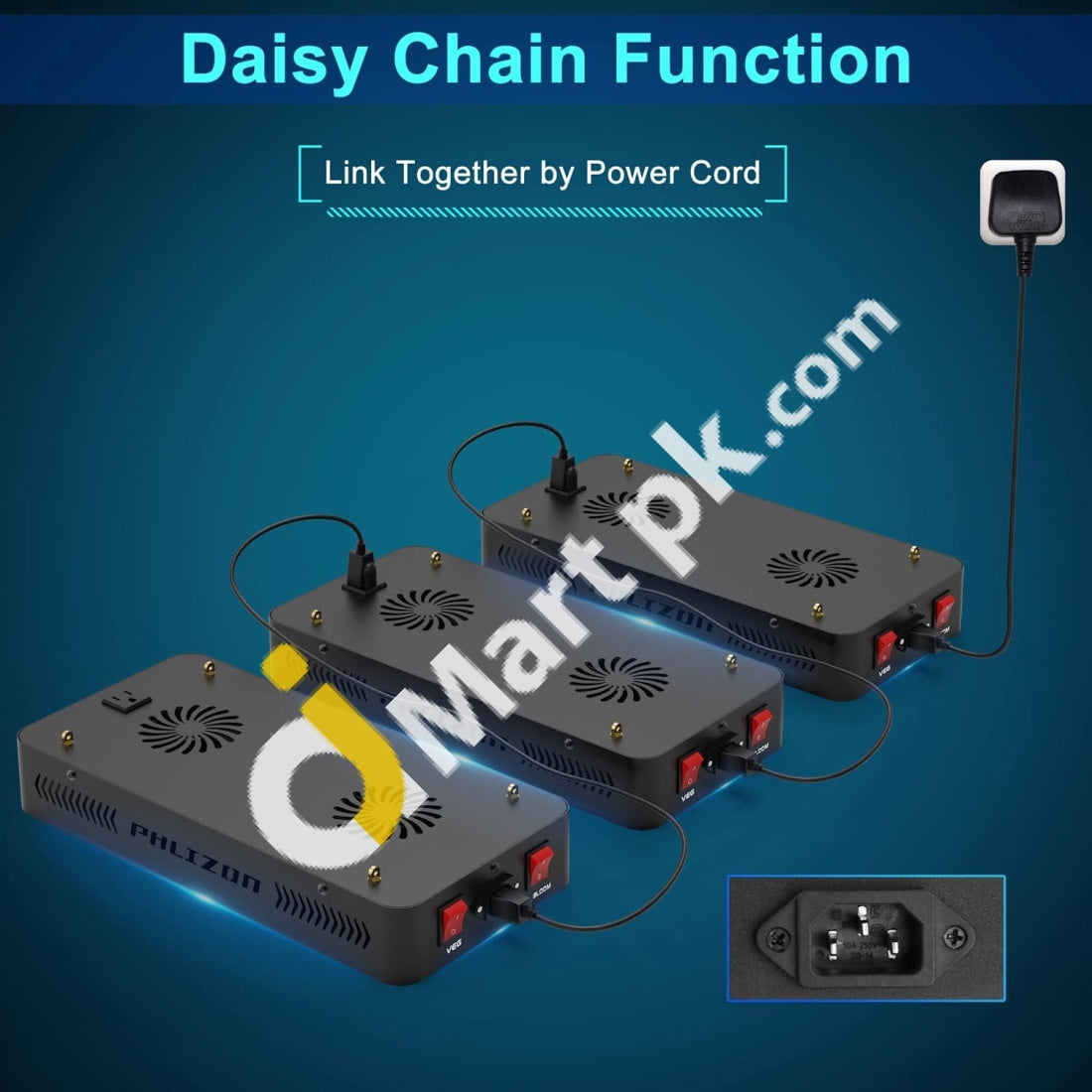 Phlizon 600W Led Grow Light Full Spectrum Double Switch For Indoor Plants Vegetables And Flowers -