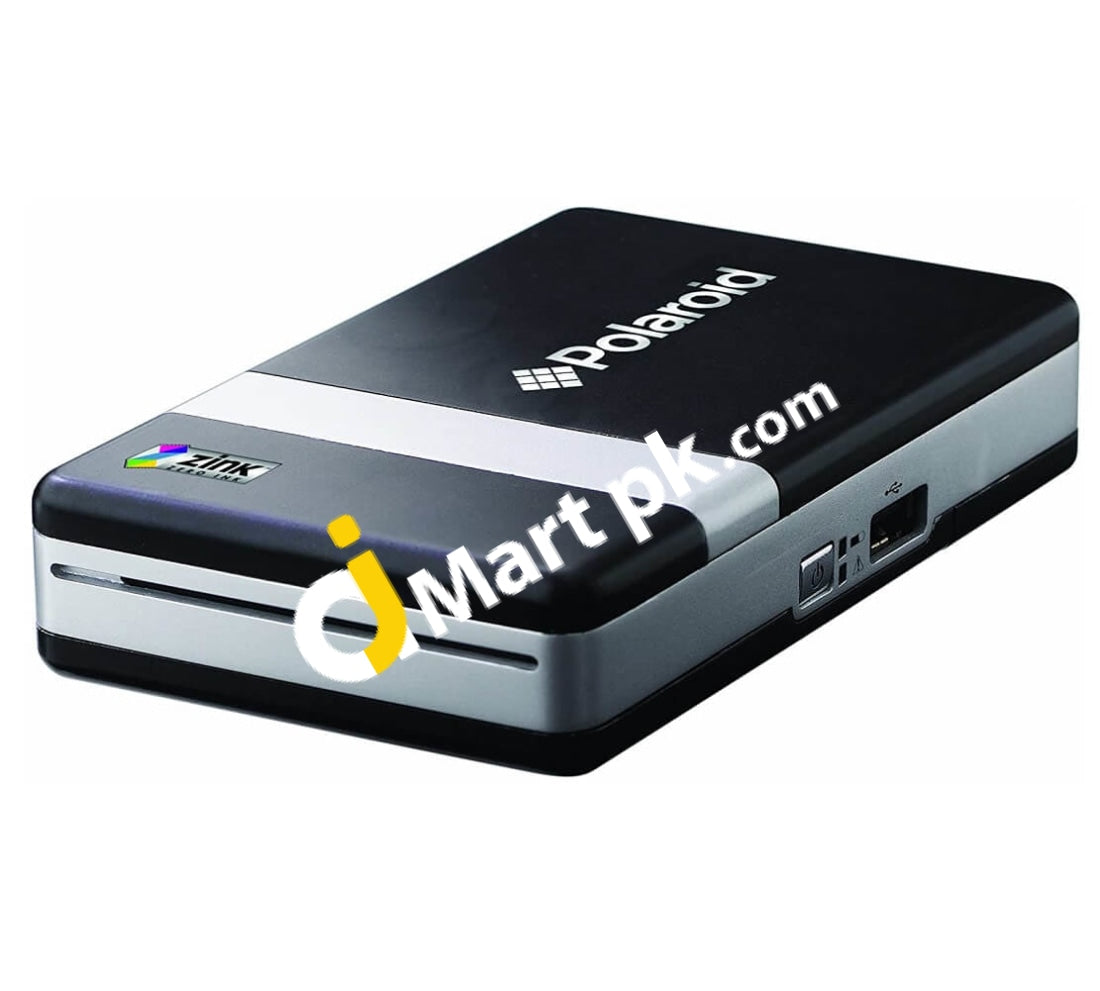 Polaroid Pogo Instant Mobile Photo Printer Bluetooth 2.0 Zink Zero Ink Portable With Adapter -