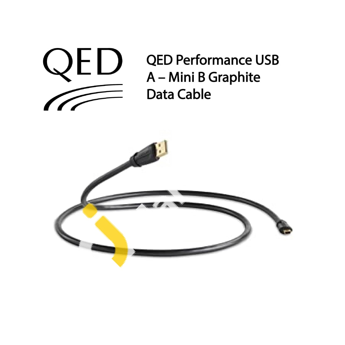 Qed Performance Usb A Mini B Graphite Data Cable Very Low Jitter 2M - Imported From Uk
