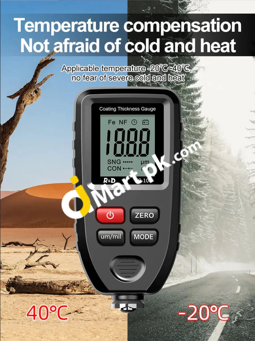 Digital Coating Thickness Gauge With Lcd Display - Imported From Uk